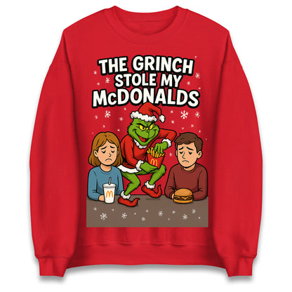 The Grinch Stole My McDonalds Christmas Jumper