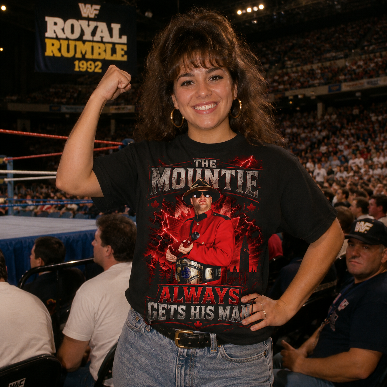 The Mountie WWF Pro Wrestling T Shirt