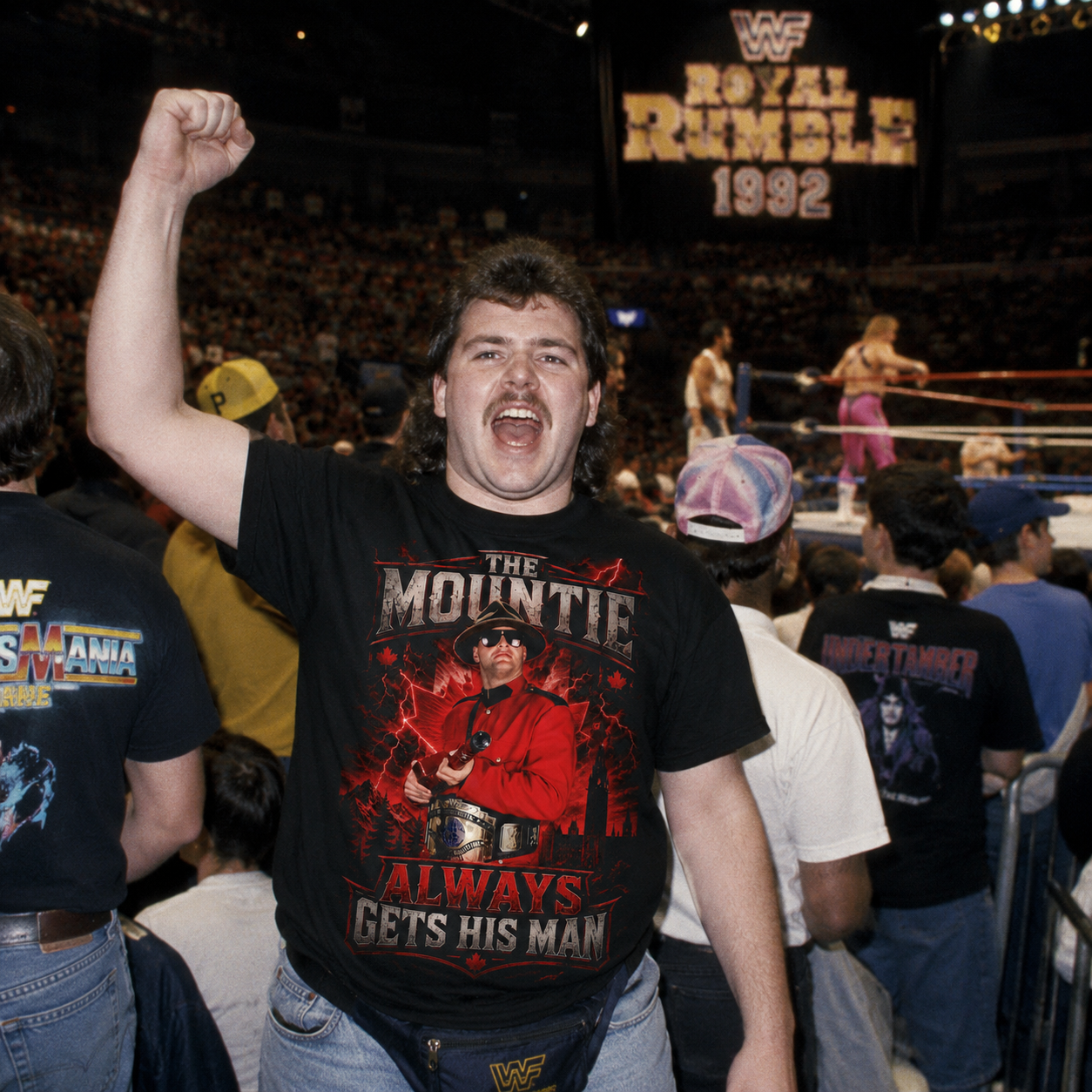 The Mountie WWF Pro Wrestling T Shirt