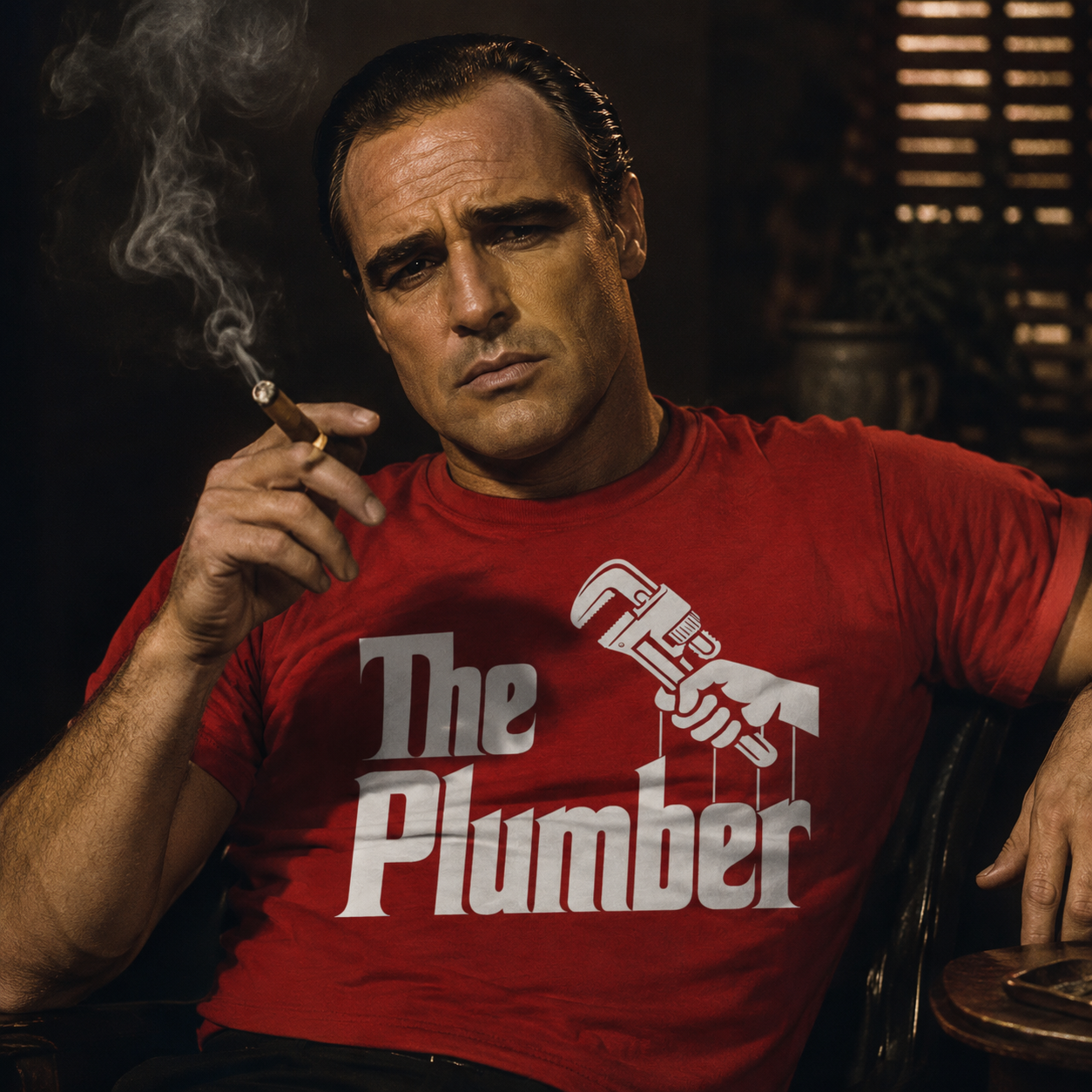 The Plumber Mens T Shirt Funny Godfather Style Plumbing Heating T Shirt