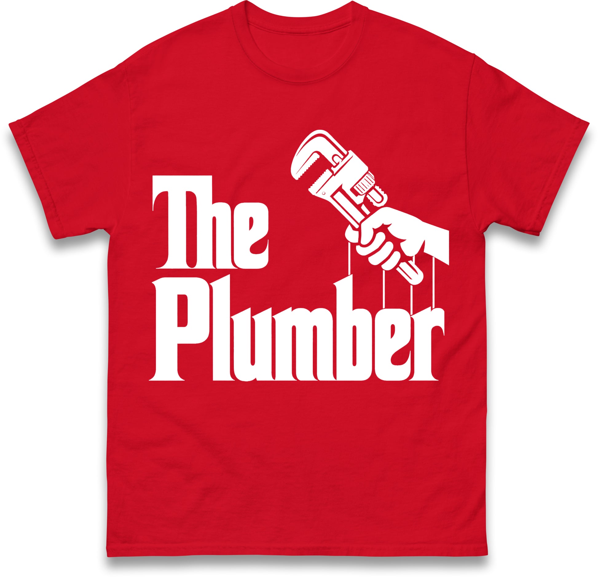 The Plumber Mens T Shirt Funny Godfather Style Plumbing Heating T Shirt