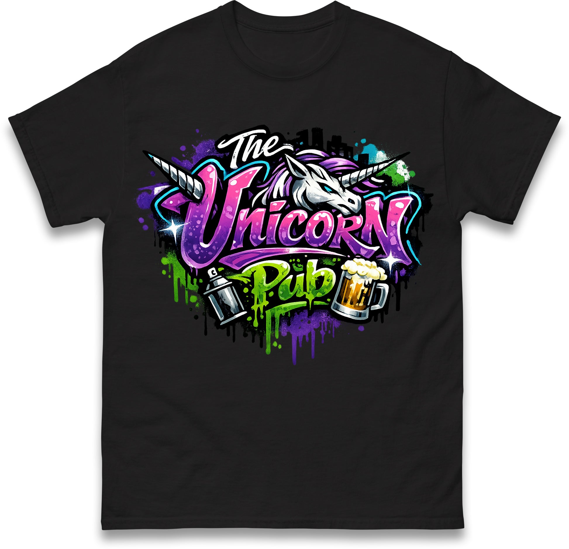 The Unicorn Pub Staff T Shirt