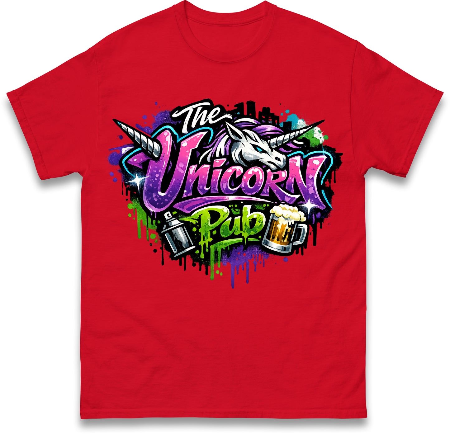 The Unicorn Pub Staff T Shirt