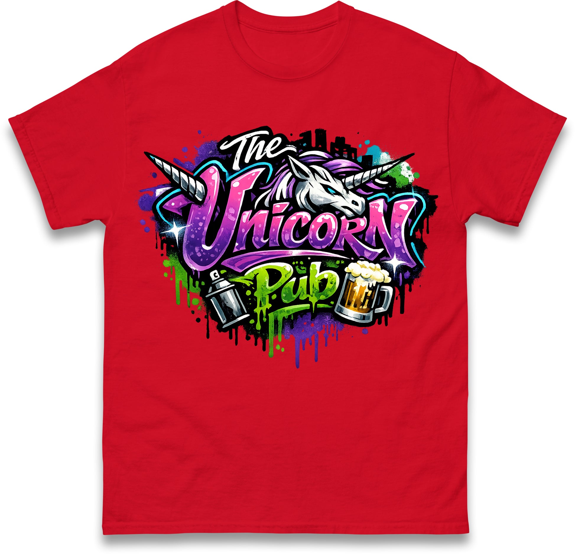The Unicorn Pub Staff T Shirt
