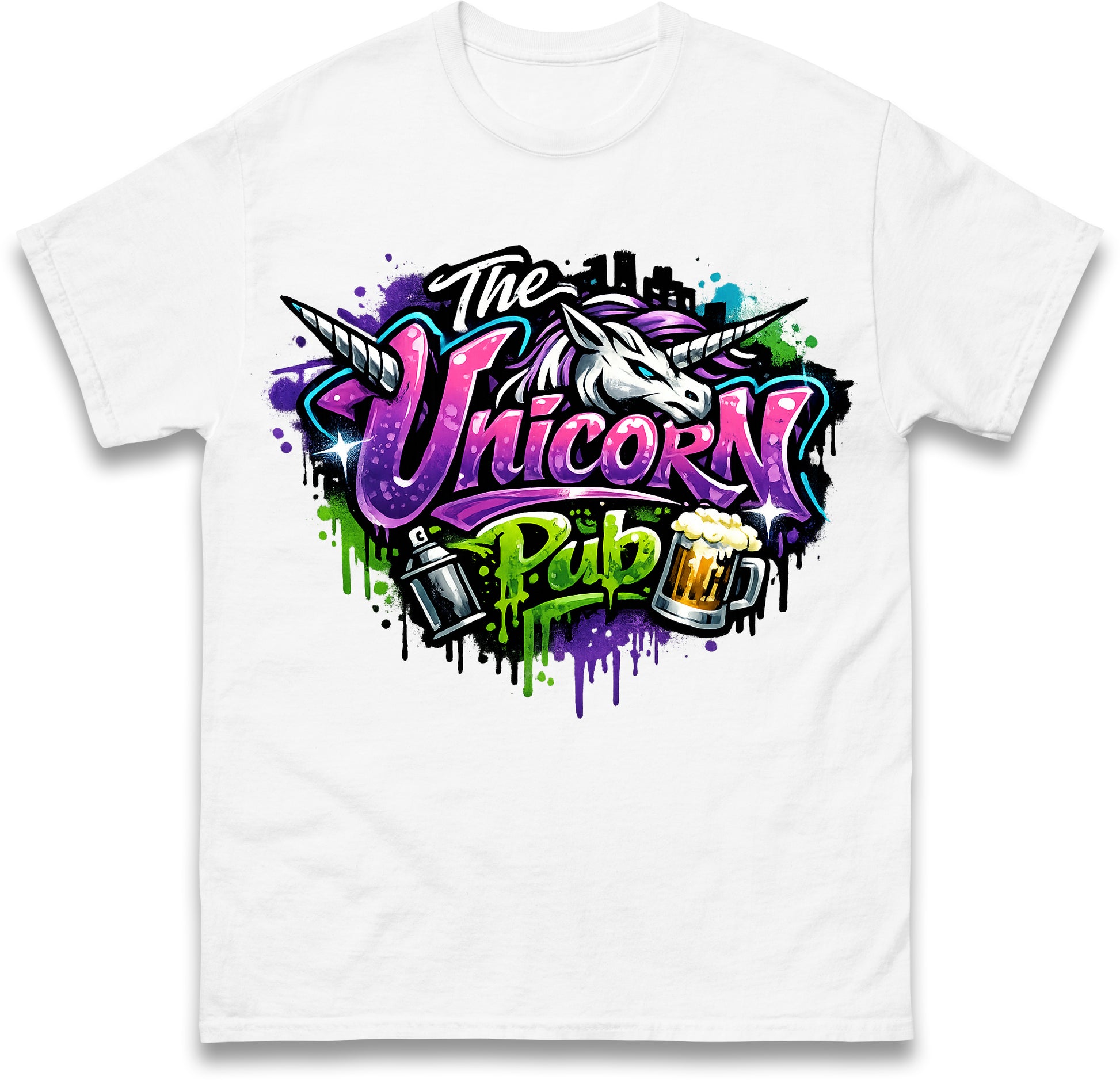 The Unicorn Pub Staff T Shirt