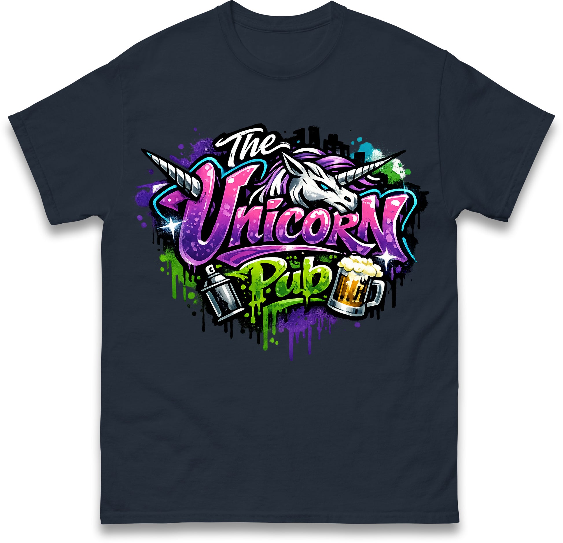 The Unicorn Pub Staff T Shirt