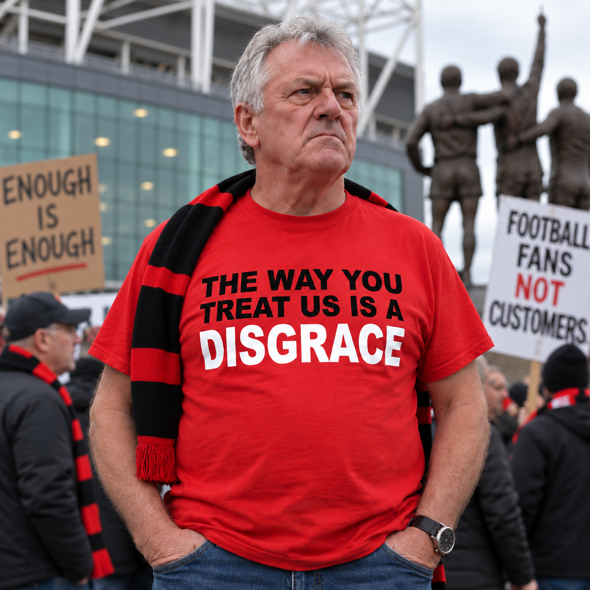 The Way You Treat Us Is A Disgrace Man Utd Protest T Shirt