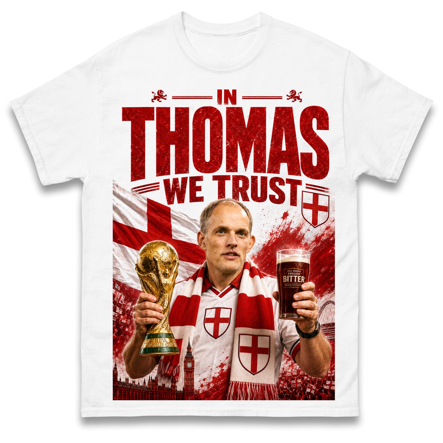 Thomas Tuchel England Football Shirt