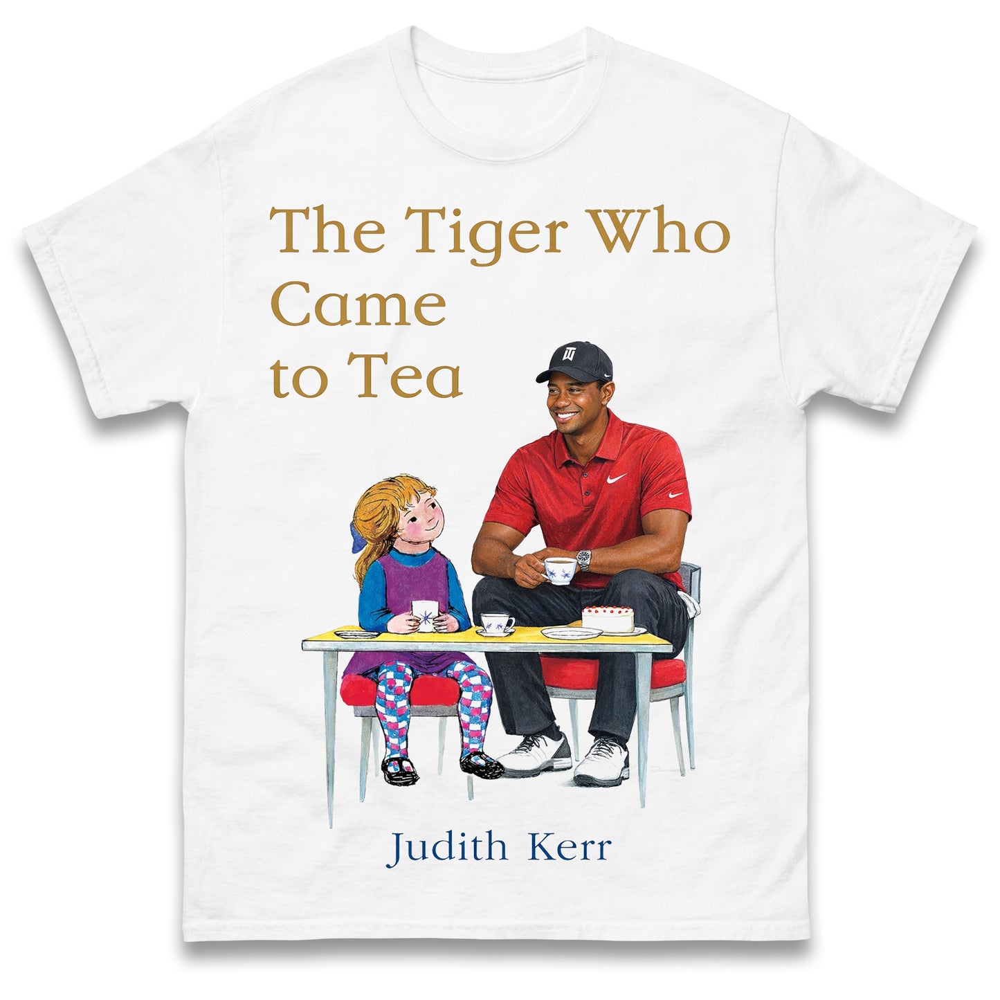 Tiger Woods The Tiger Who Came To Tea Golf T Shirt