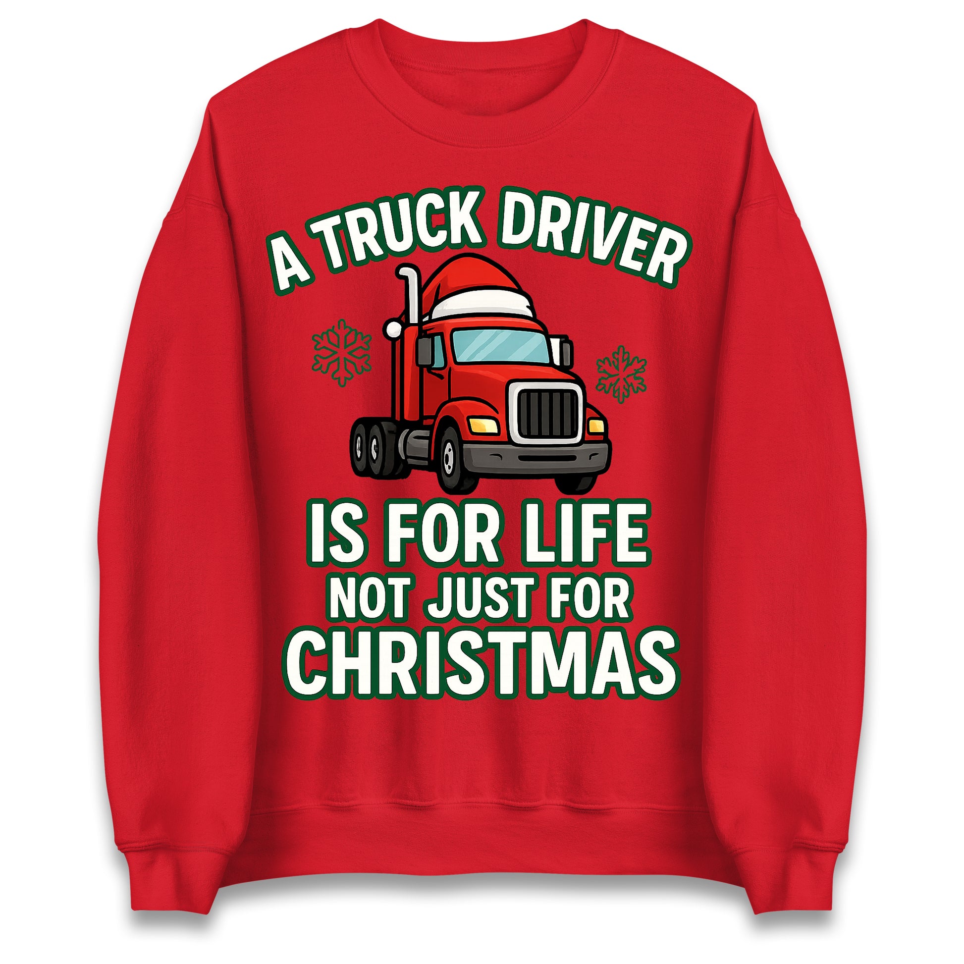 Truck Driver Christmas Jumper