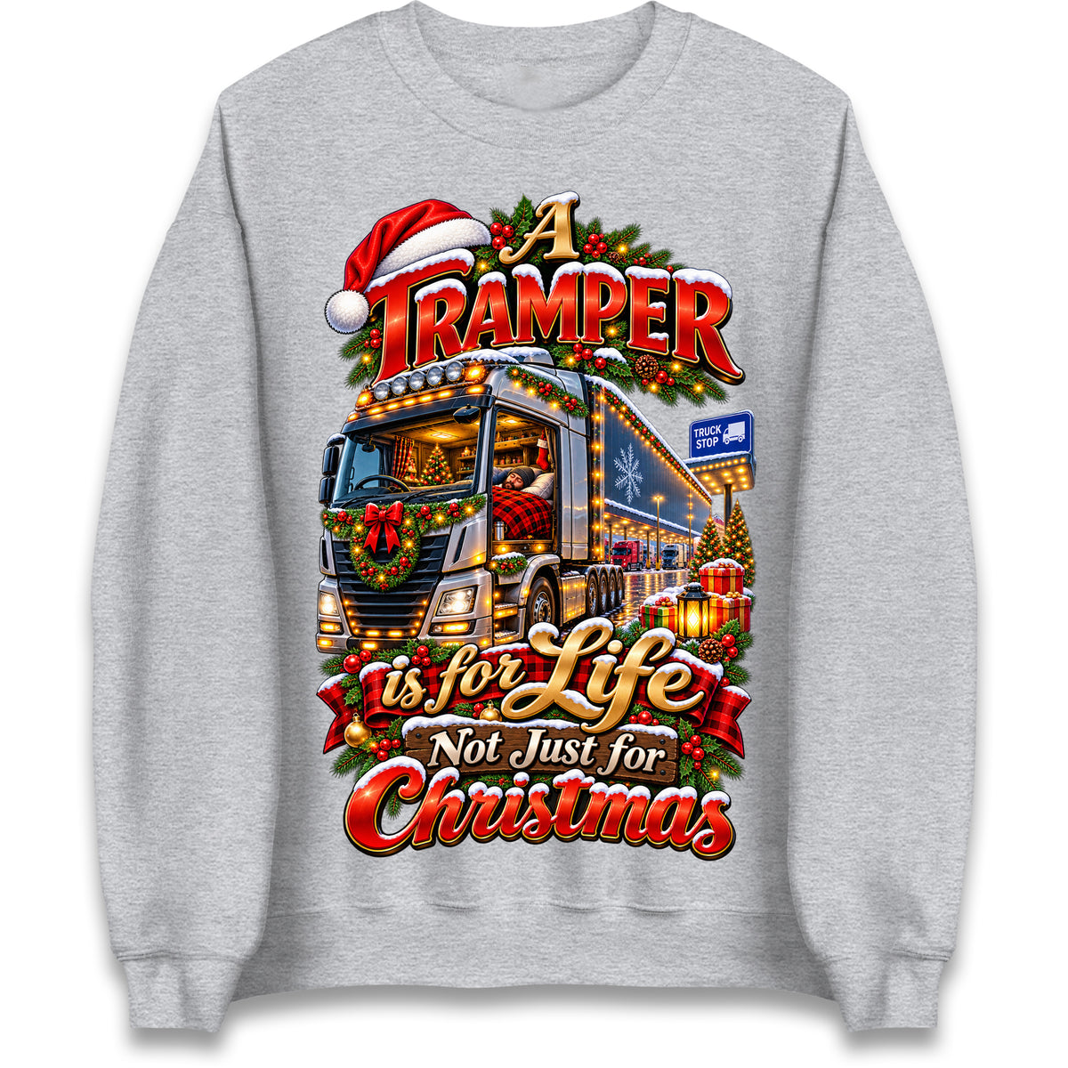 Truck Tramper Christmas Jumper