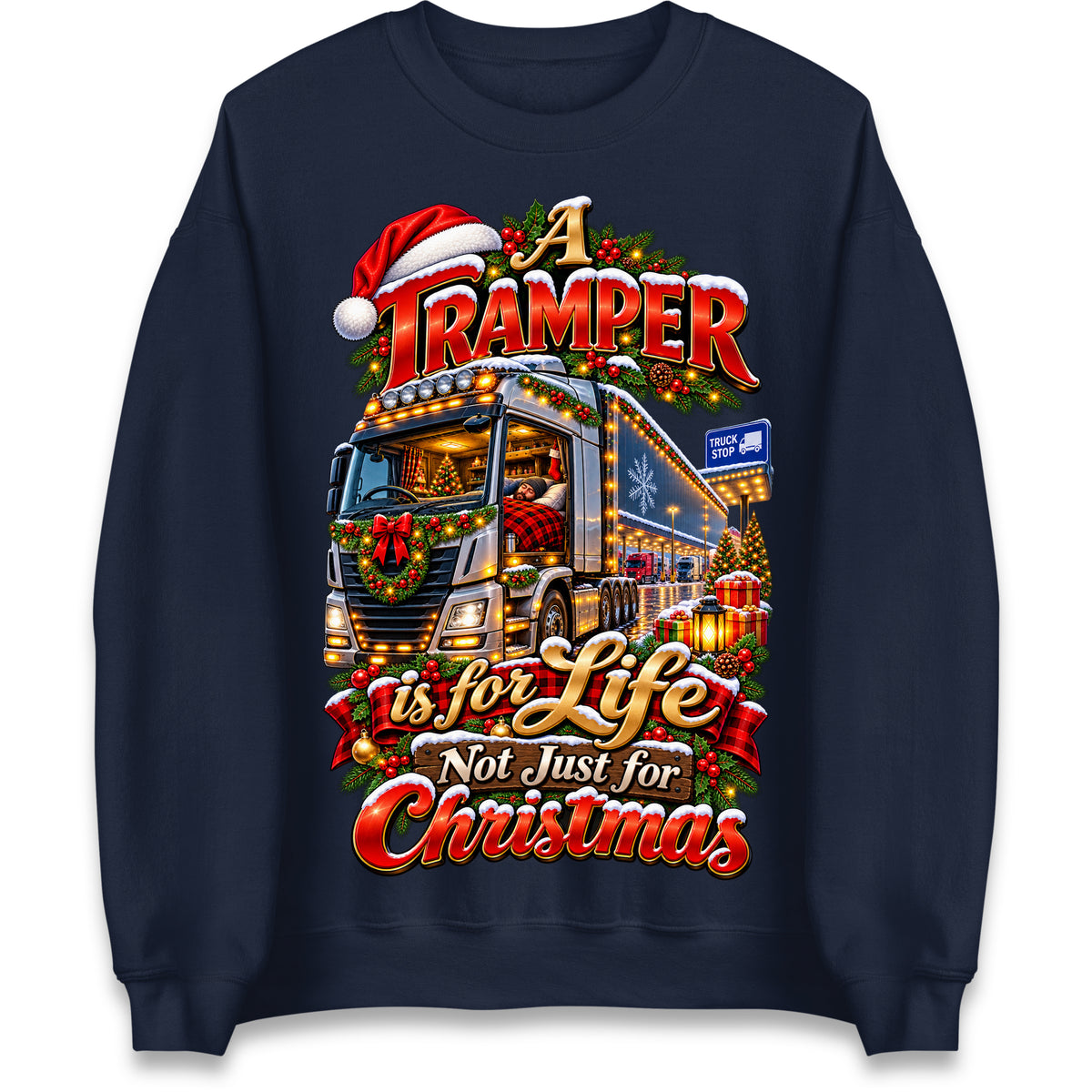 Truck Tramper Christmas Jumper