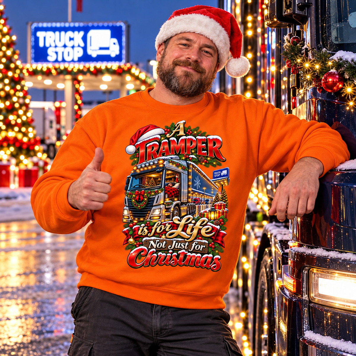 Truck Tramper Christmas Jumper