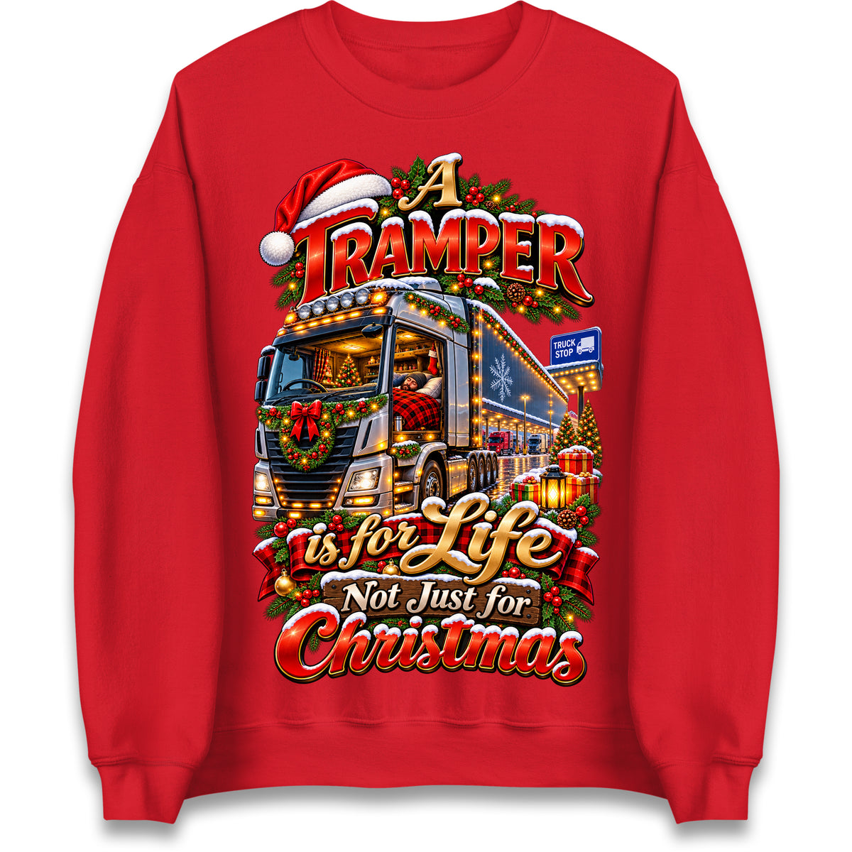 Truck Tramper Christmas Jumper