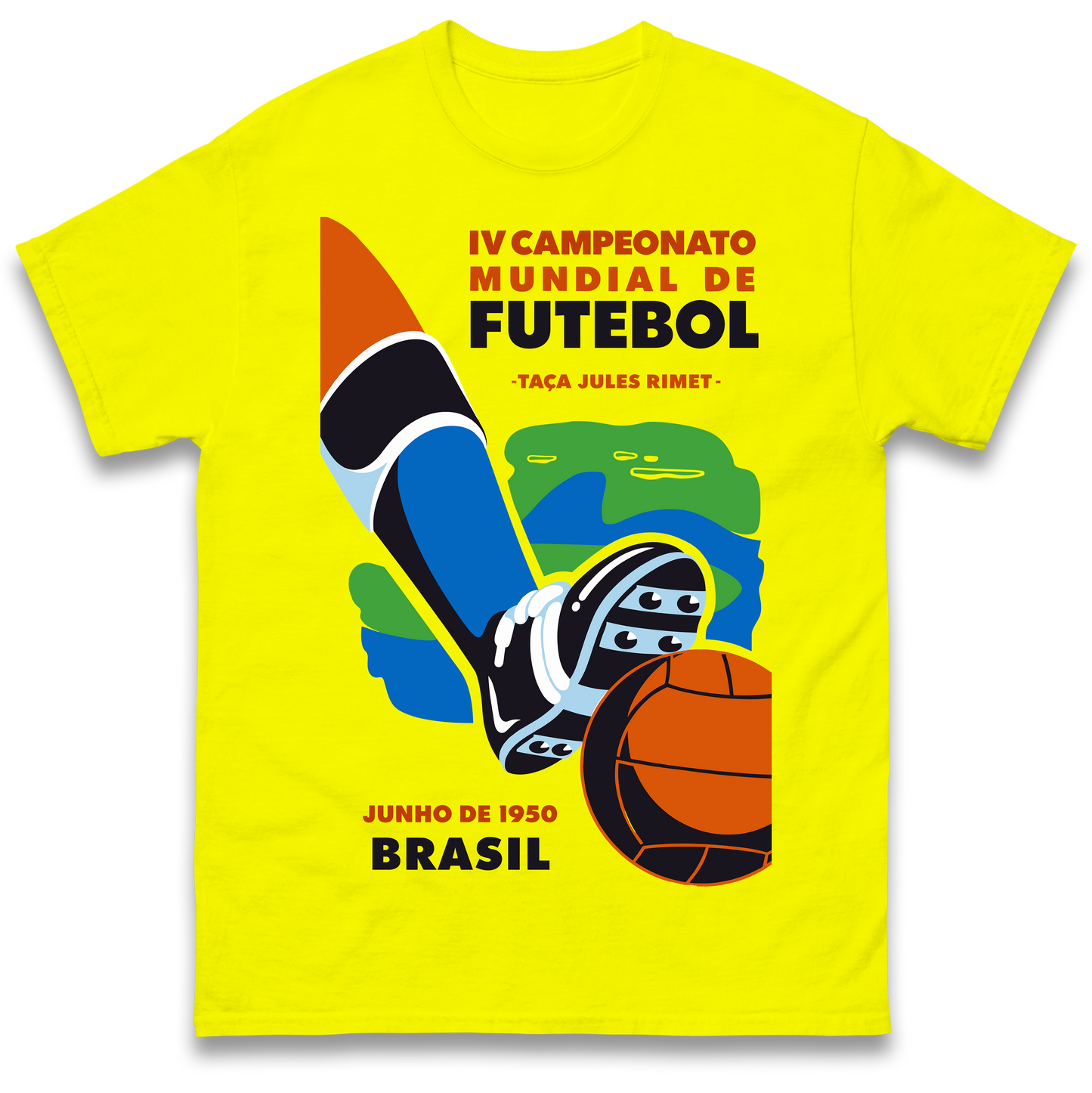 Brasil 1950 Retro World Cup T Shirt