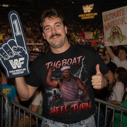 Tugboat WWF Pro Wrestling Tee Shirt