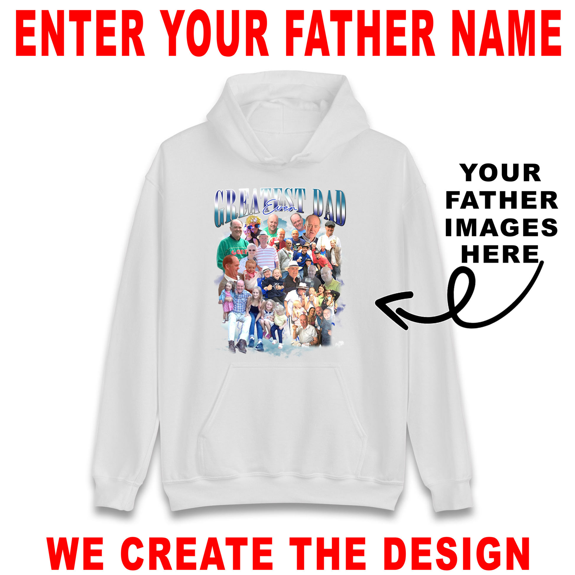 Fathers Day Personalised Hoodie