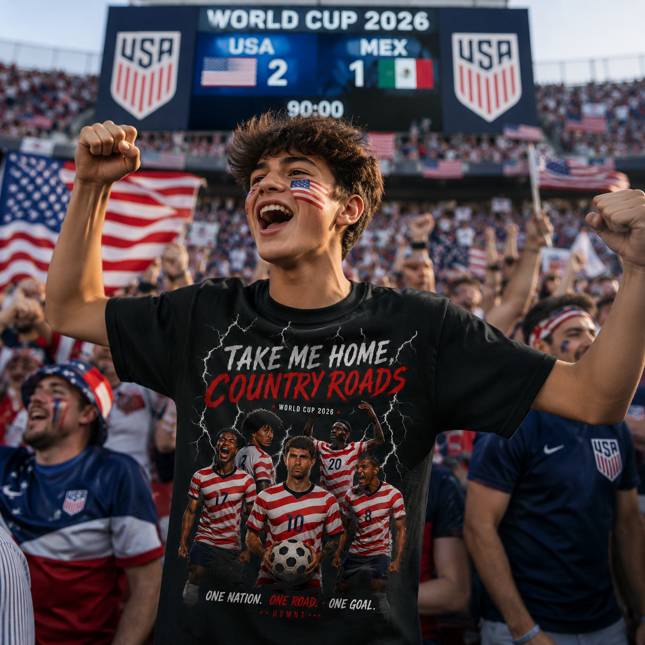 USA Soccer Take Me Home Country Roads World Cup 2026 Shirt