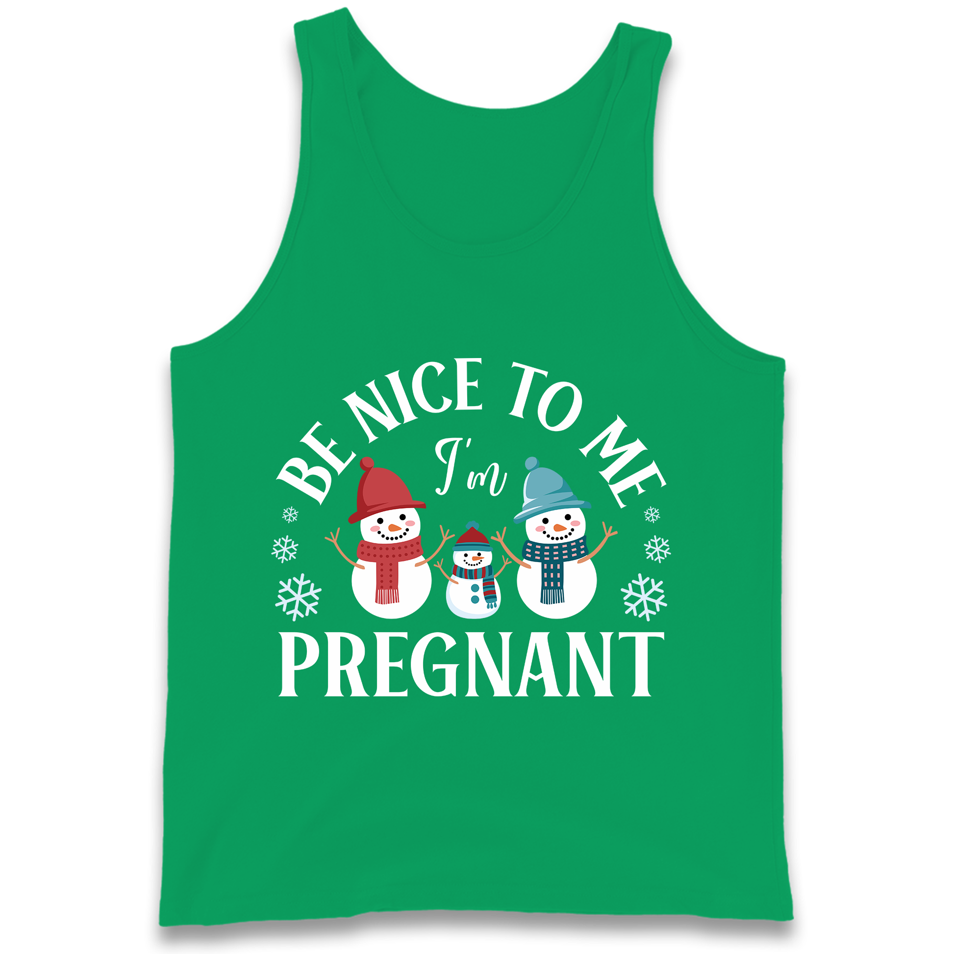 Pregnant At Christmas Tank Top