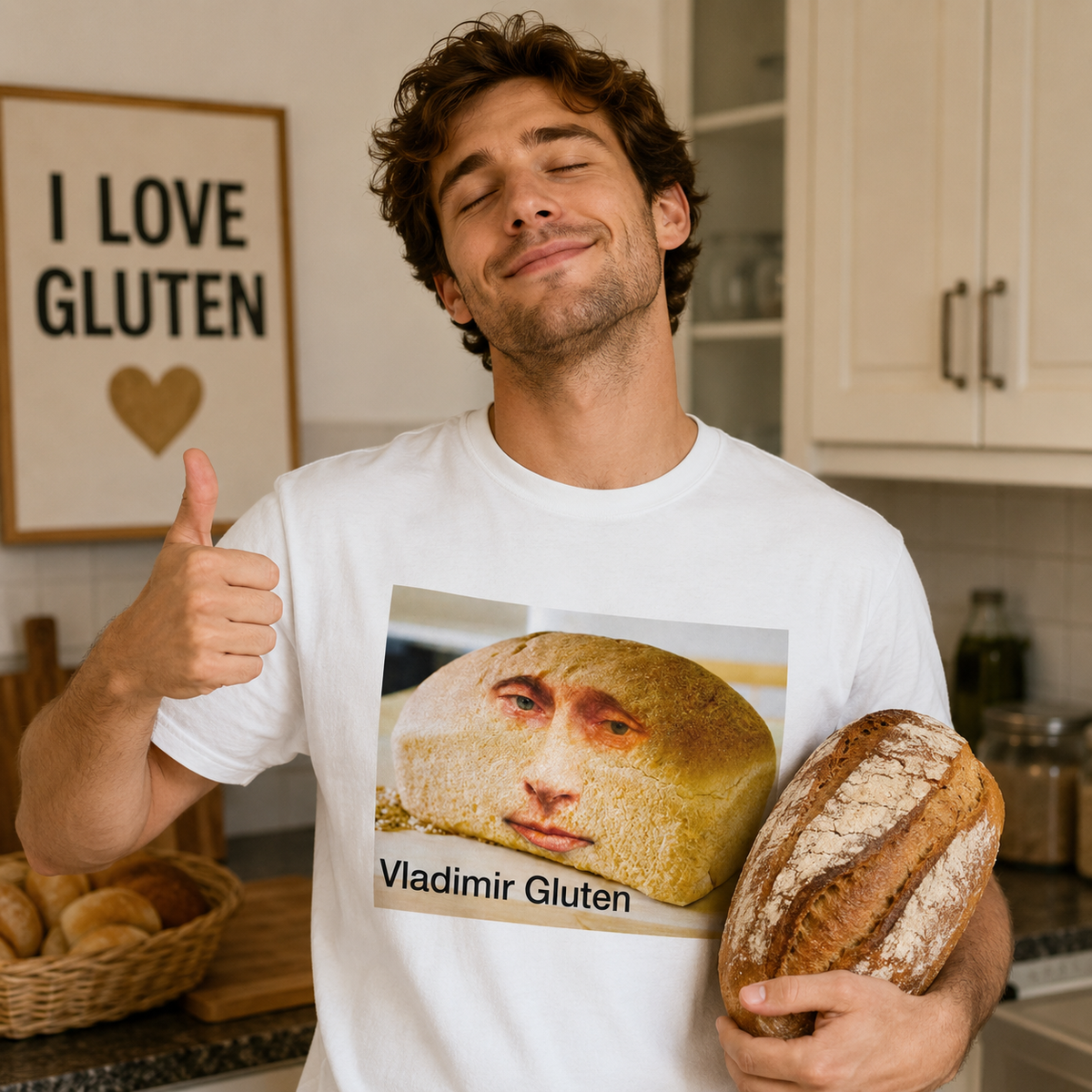 Vladimir Gluten Shirt Meme Inappropriate Gluten tolerant Tee