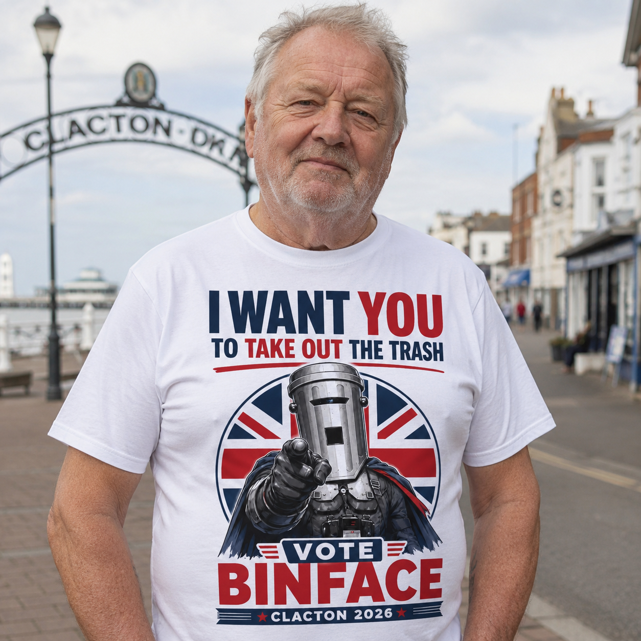 Vote Count Binface Clacton-on-Sea Anti-Farage T Shirt