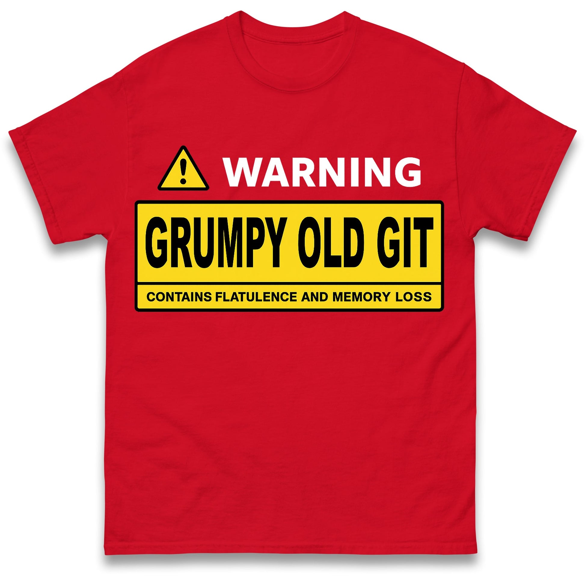 Warning Grumpy Old Git T Shirt
