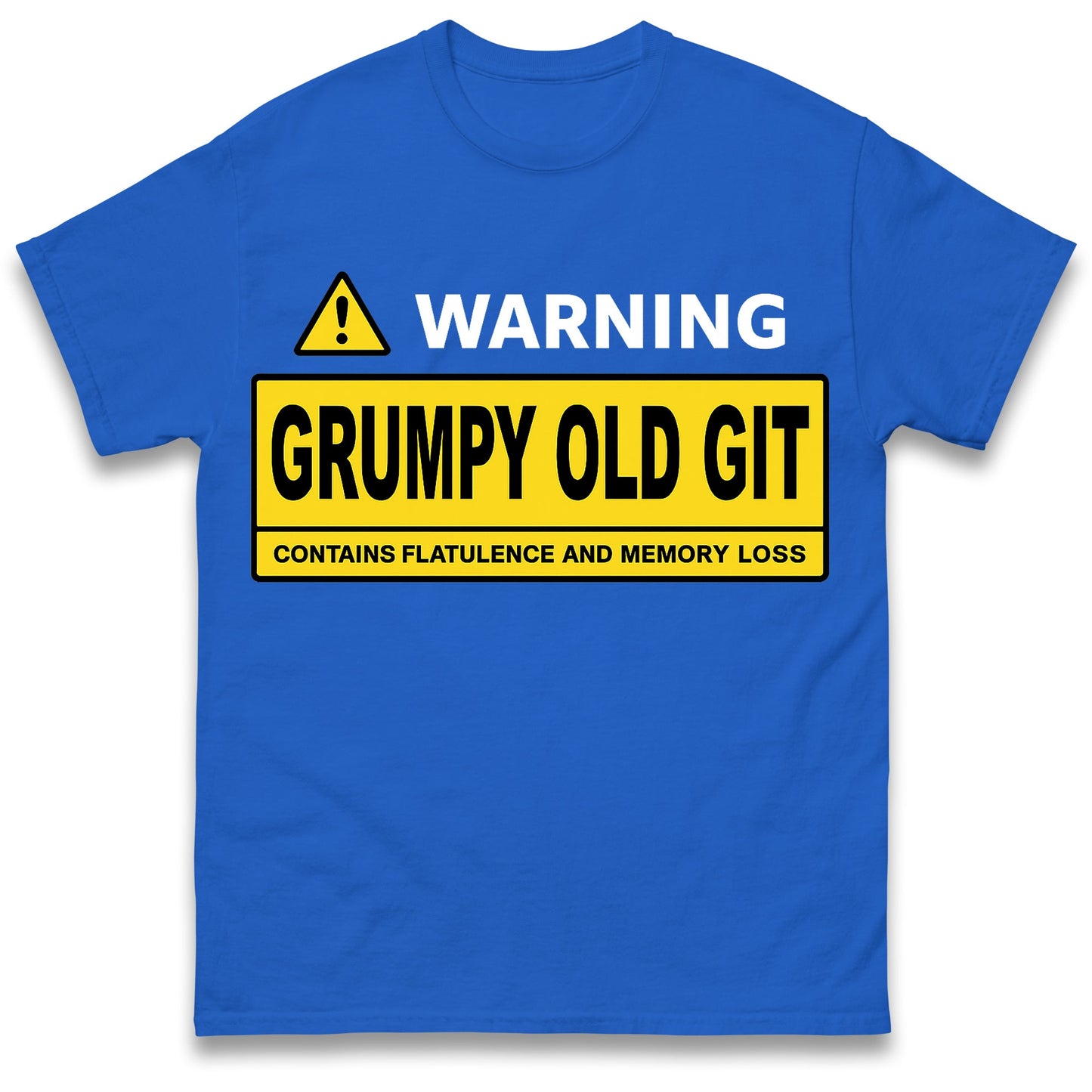 Warning Grumpy Old Git T Shirt