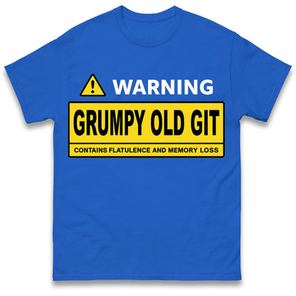 Warning Grumpy Old Git T Shirt
