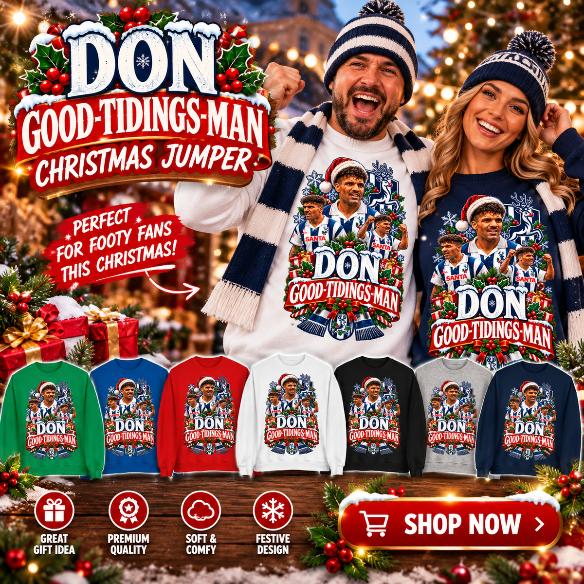 West Bromwich Albion Christmas Jumper