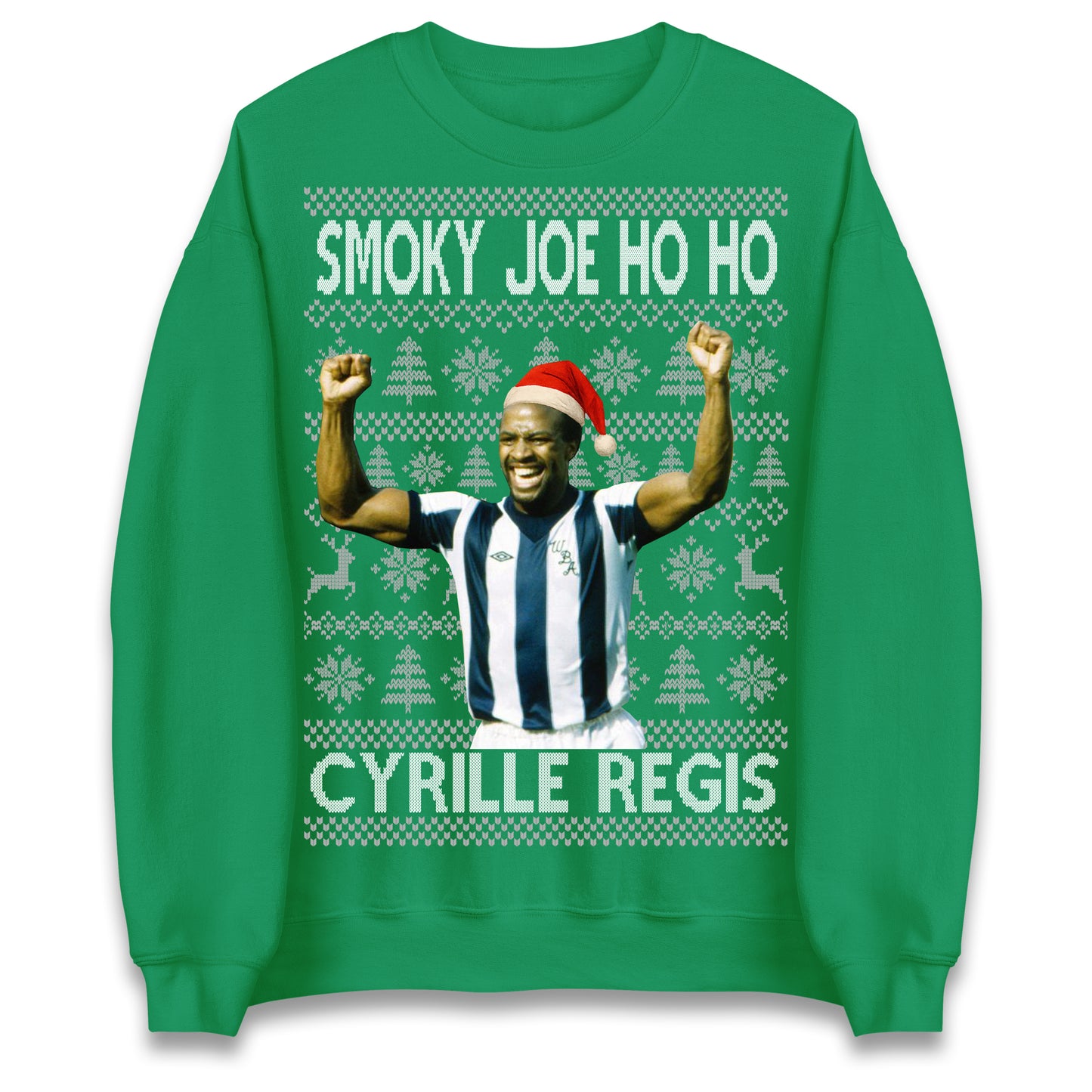 Smoky Joe Ho Ho Cyrille Regis West Brom Christmas Jumper