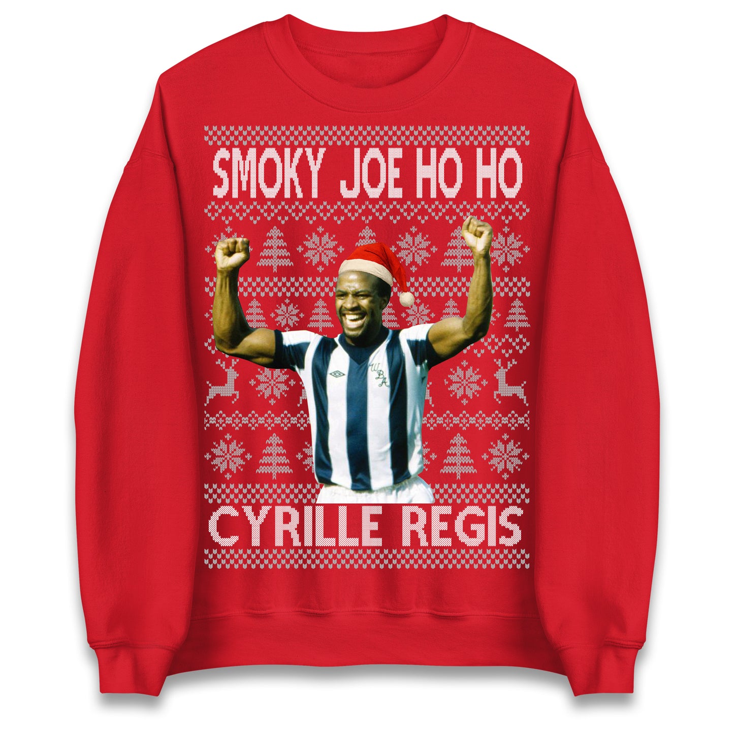Smoky Joe Ho Ho Cyrille Regis West Brom Christmas Jumper