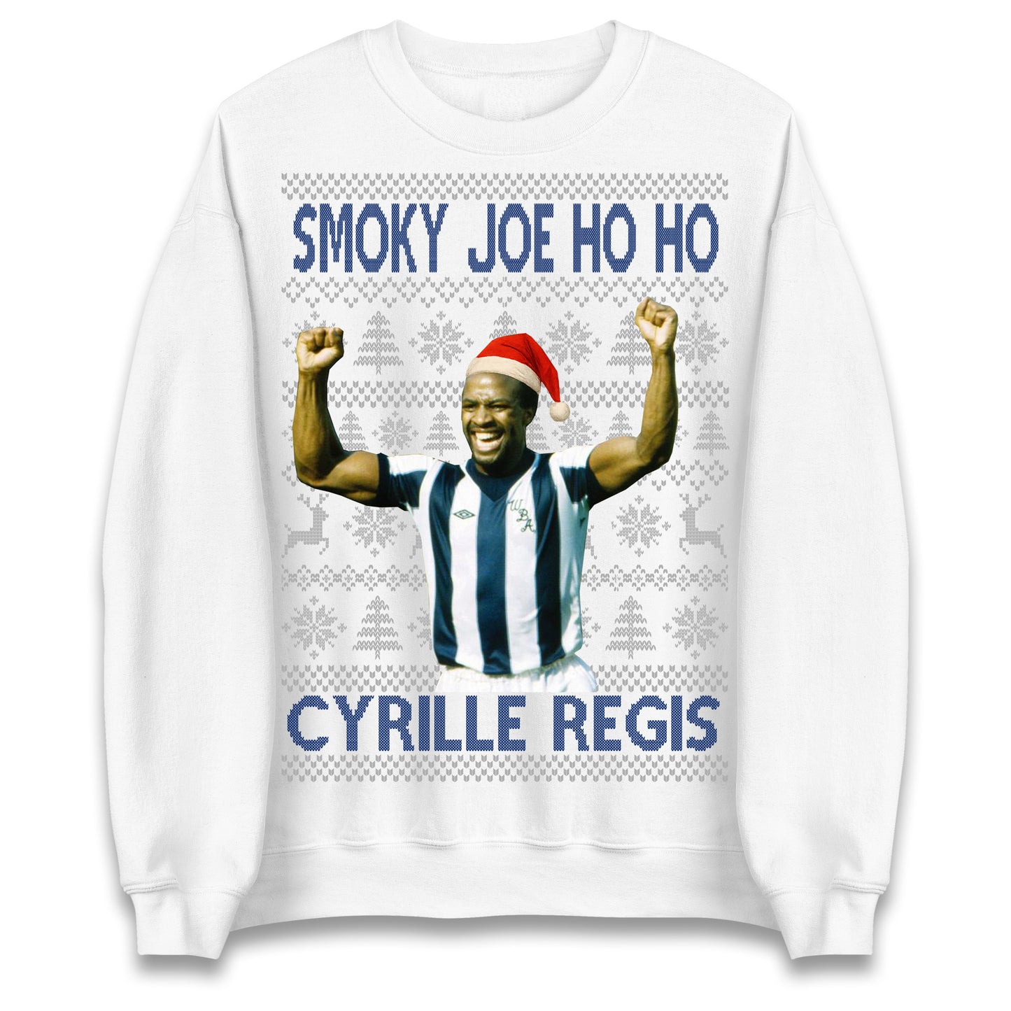 Smoky Joe Ho Ho Cyrille Regis West Brom Christmas Jumper