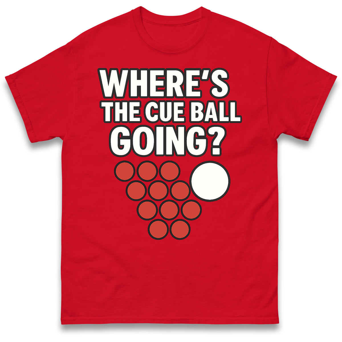 Wheres The Cue Ball Going T Shirt