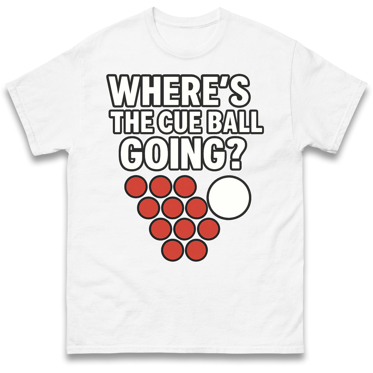 Wheres The Cue Ball Going T Shirt