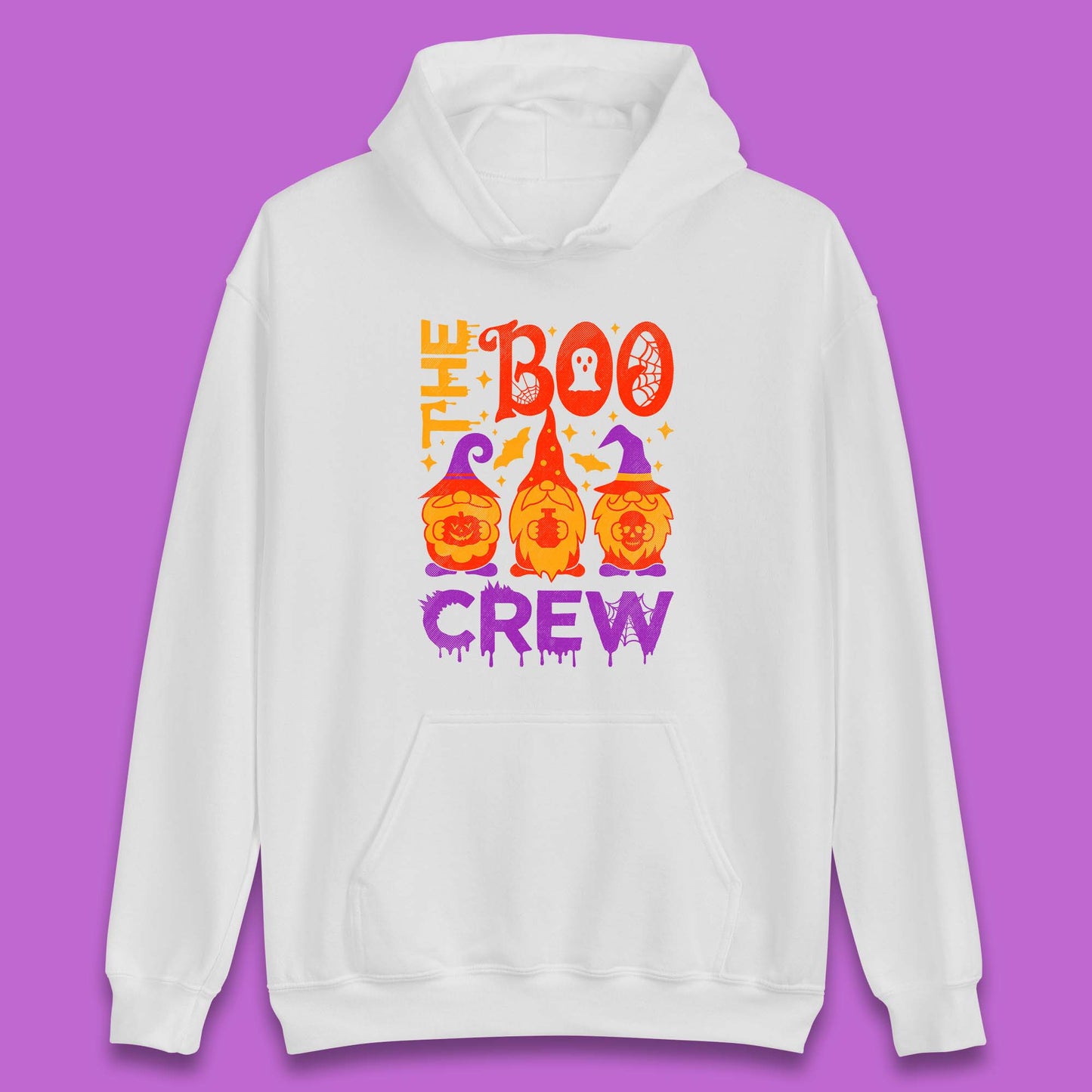The Boo Crew Halloween Gnomes Squad Horror Scary Spooky Matching Costume Unisex Hoodie