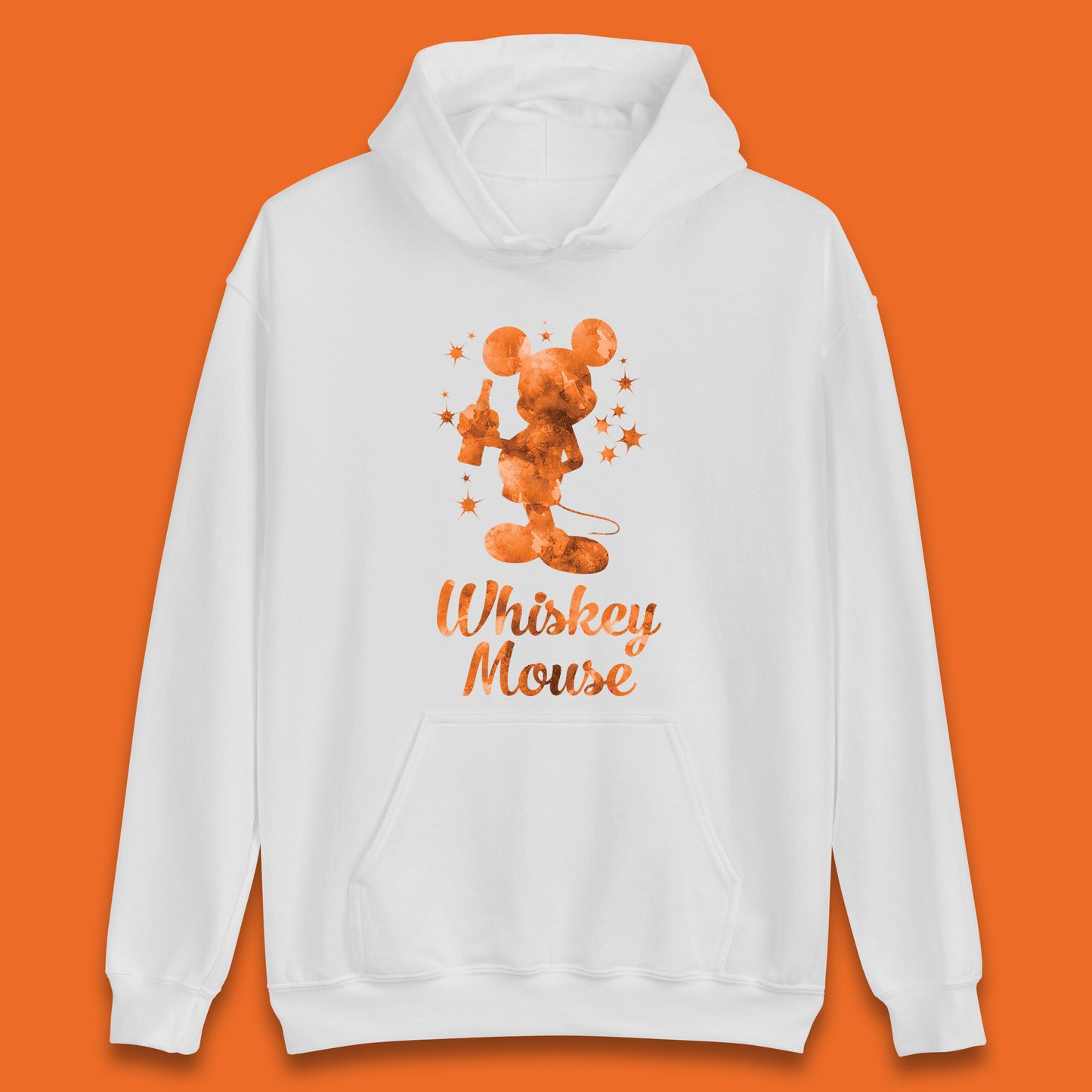 Whiskey Mouse Mickey Minnie Mouse Cartoon Character Holding Beer Bottle Disneyland Whiskey Lovers Unisex Hoodie