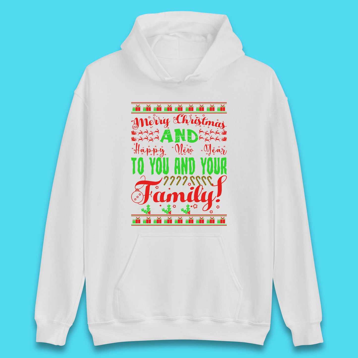 merry christmas family hoodie