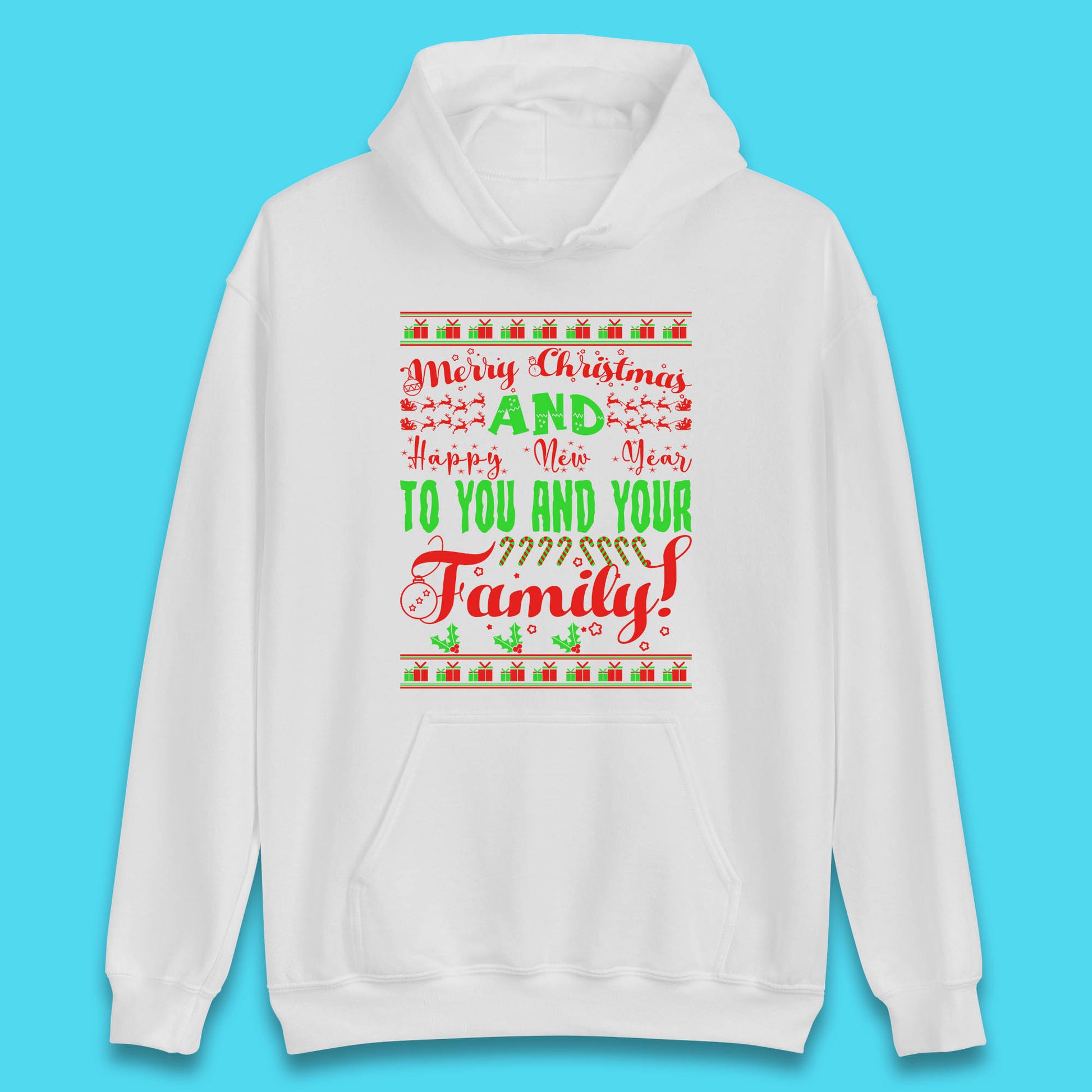 merry christmas family hoodie
