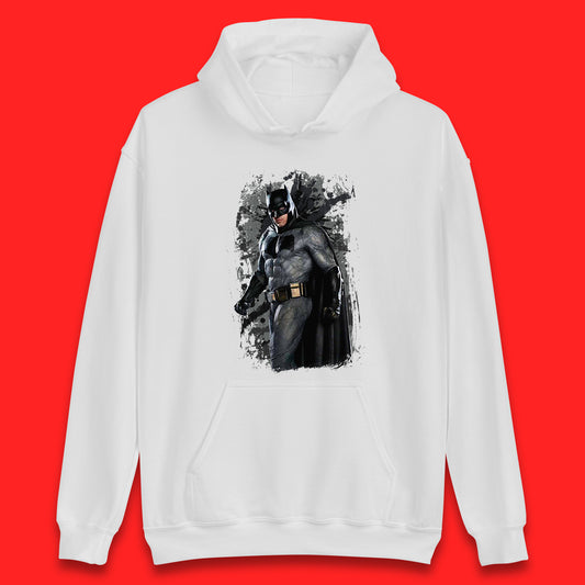 DC Comics Batman Superhero Movie Character Batman Emblem Costume Grunge Affect Unisex Hoodie