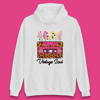 Vintage Soul Western Floral Cassette Tape Retro Wildflower Music Mixtape 80’s 90's Country Music Nostalgia Unisex Hoodie