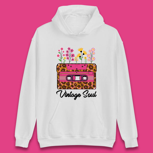 Vintage Soul Western Floral Cassette Tape Retro Wildflower Music Mixtape 80’s 90's Country Music Nostalgia Unisex Hoodie