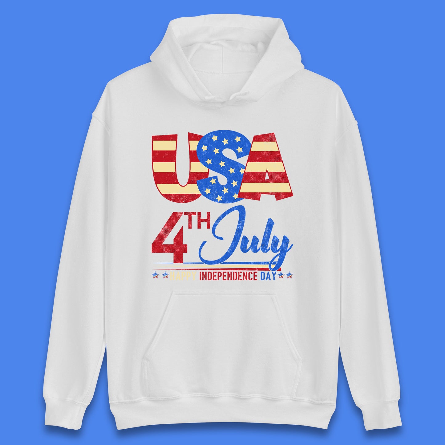 USA 4th July Happy Independence Day Celebration Patriotic Unisex Hoodie