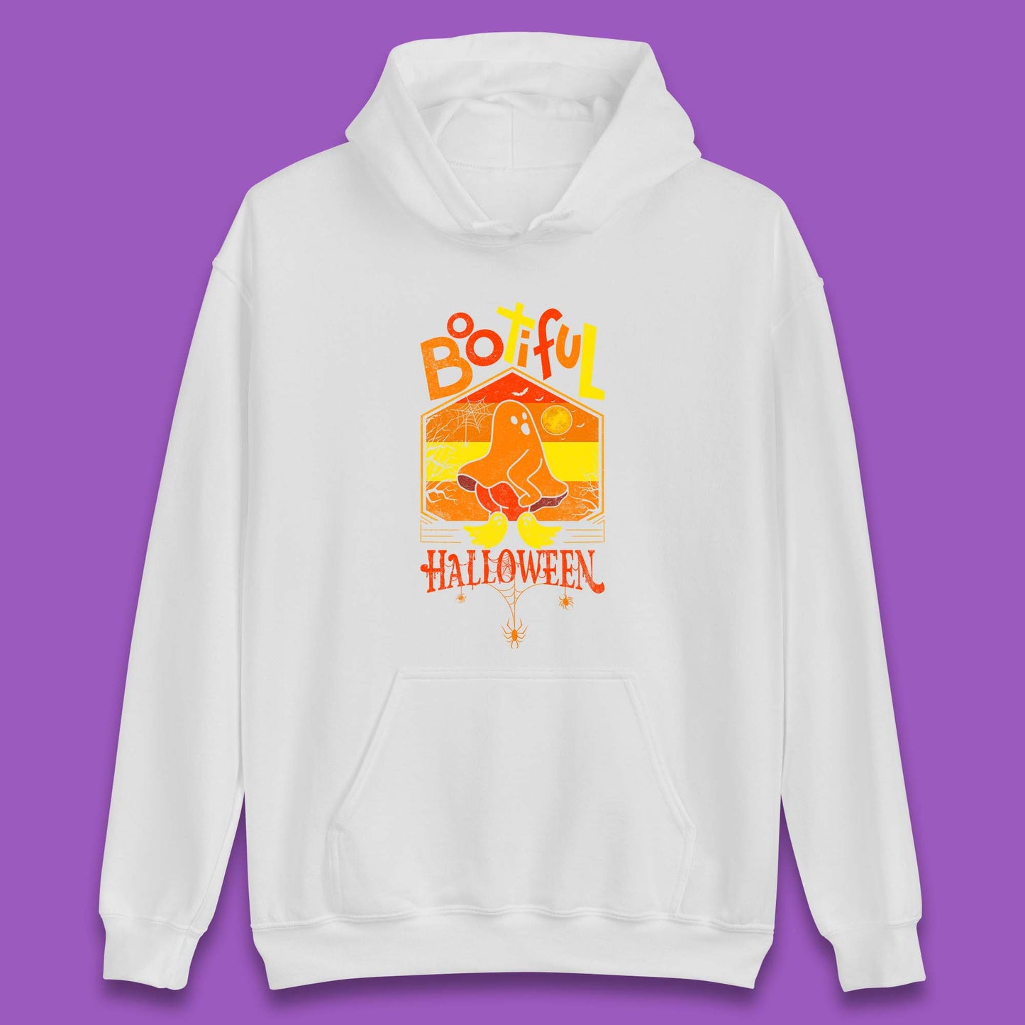 Bootiful Halloween Funny Ghost Big Butt Thick Halloween Ghost Booty Funny Humor Offensive Unisex Hoodie