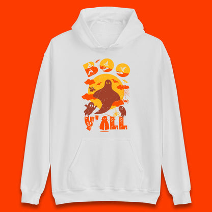 Halloween Boo Y'all Hey Boo Funny Spooky Halloween Party Unisex Hoodie