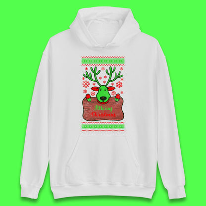 merry christmas reindeer hoodie