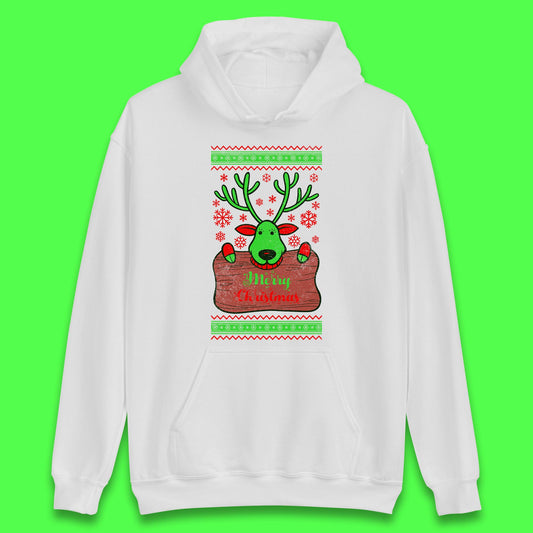 merry christmas reindeer hoodie