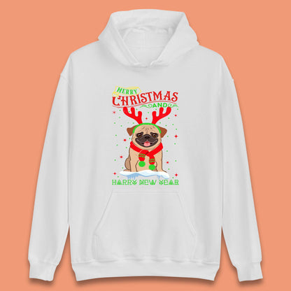 christmas pug dog hoodie