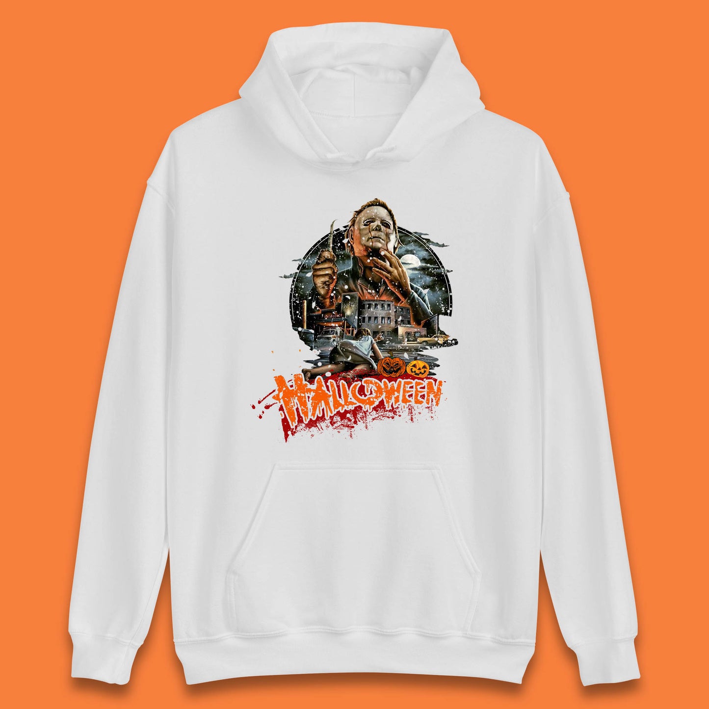 Halloween II The Nightmare Isn't Over Vintage Halloween Movie Poster Micheal Myers Horror Character Unisex Hoodie