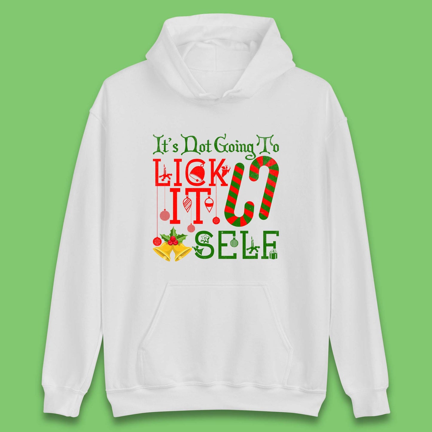 funny christmas candy cane hoodie