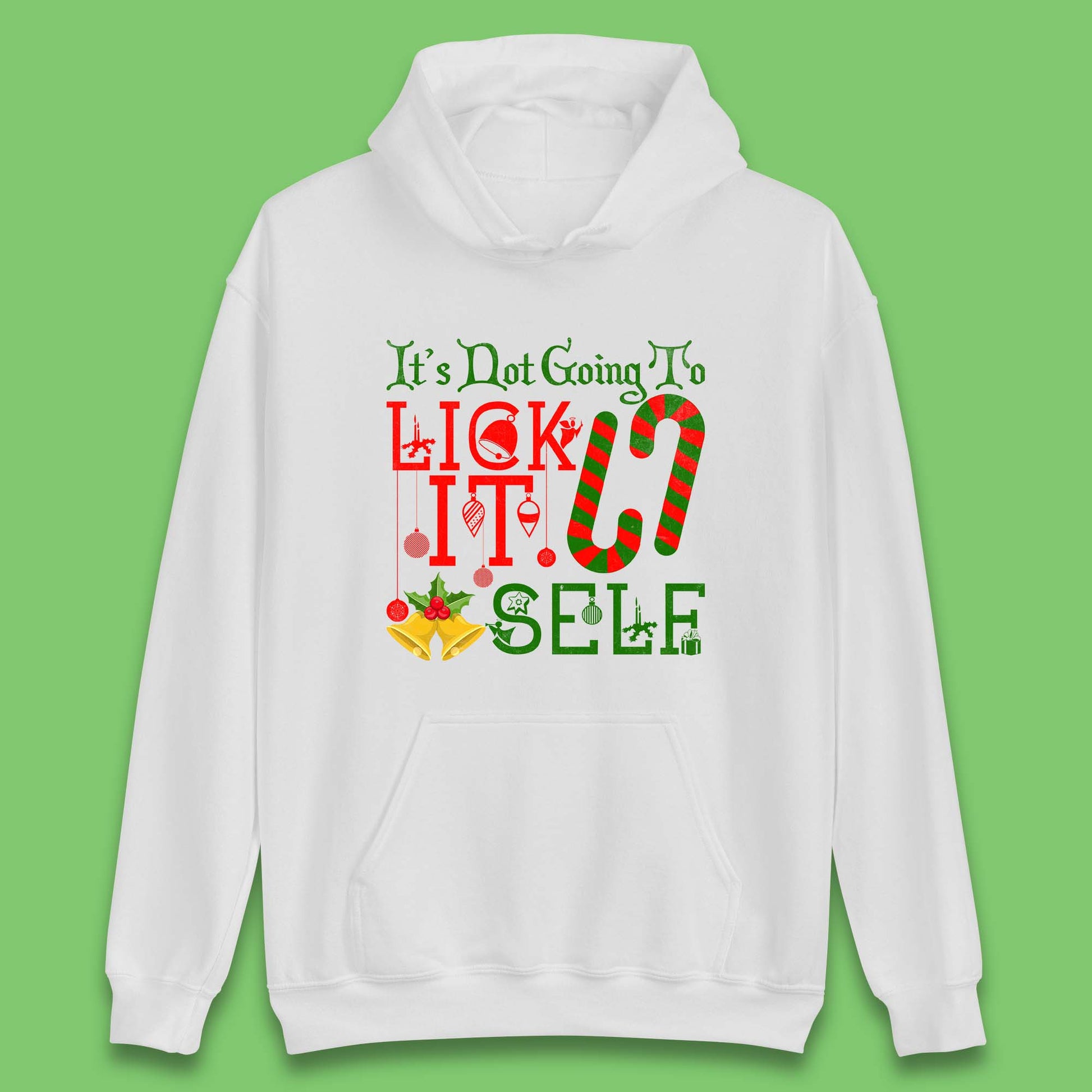 funny christmas candy cane hoodie